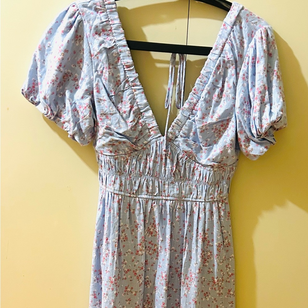 Floral Puff Sleeve Dress